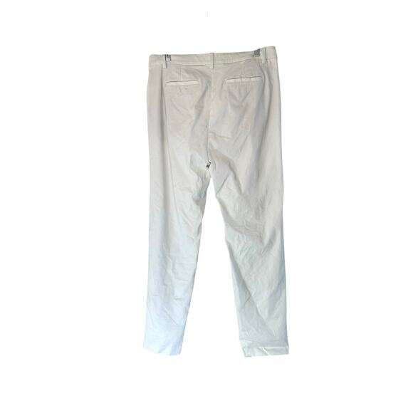 J.Jill White Office Wearever Collection Refined Woven Trouser Pants Size 10 Tall - Picture 8 of 11